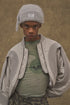 DRAW CODE MOHAIR KNIT CAP -GRAY-